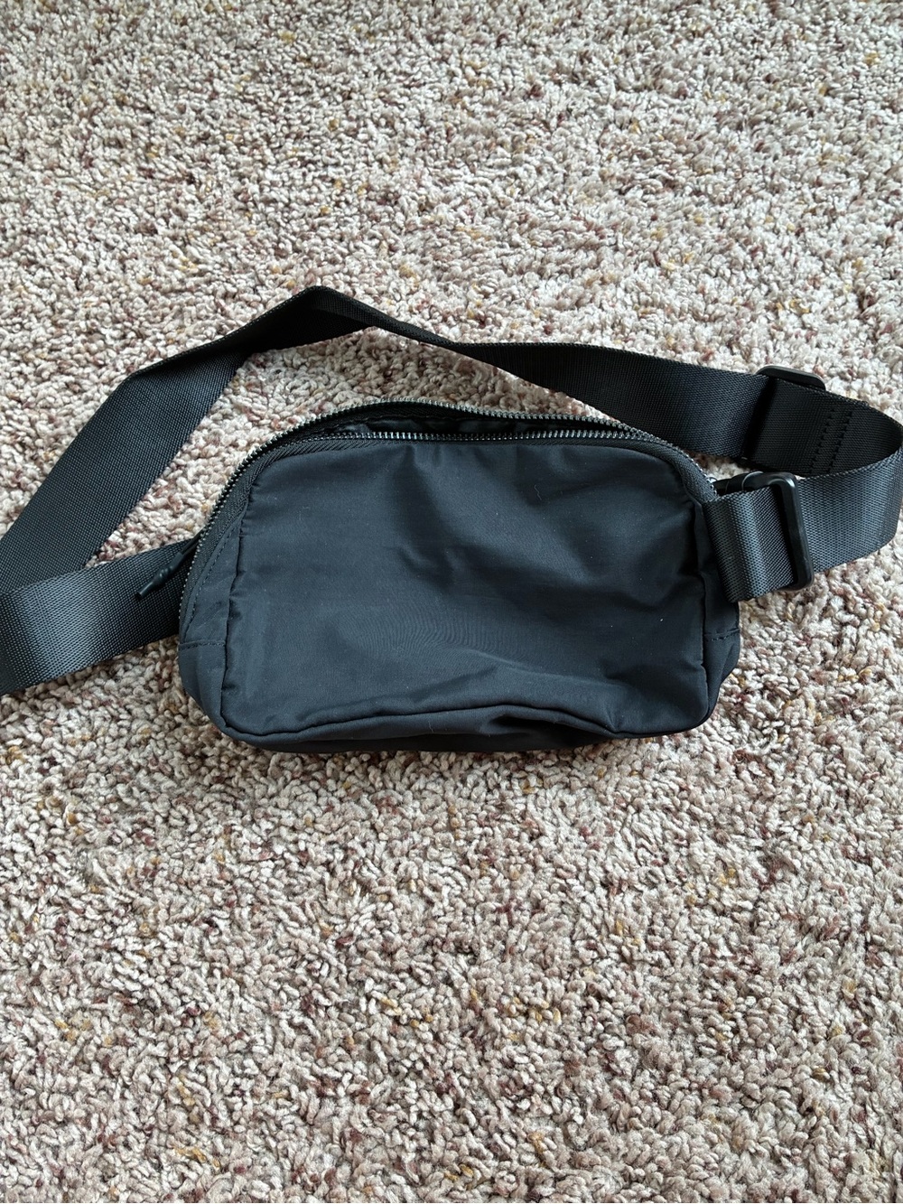 Black Nylon Waist Pack Belt Bag